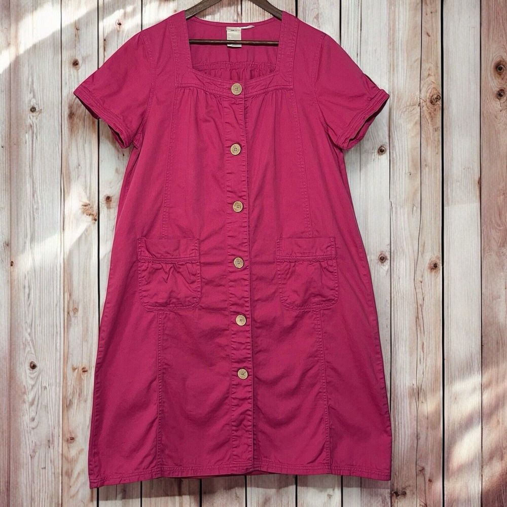Vintage 90s Blair Midi Dress 100% Cotton Cap Sleeve Womens Size Large | Modest